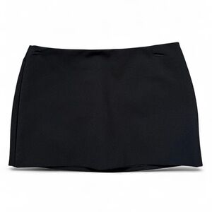 Forever 21 Black Satin-Lined Mini Skirt | Size S | Tailored Suit Style